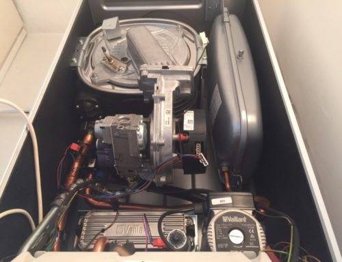 Vaillant boiler servicing.